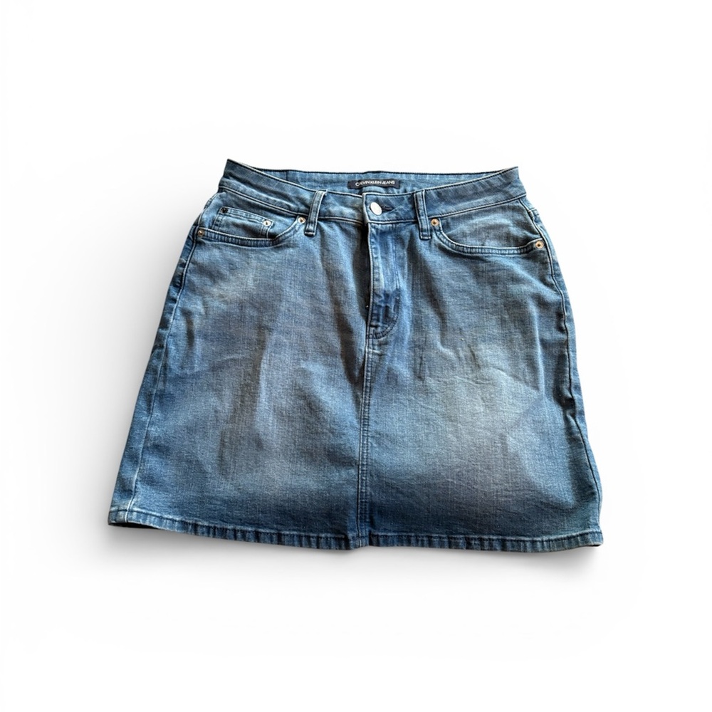 Calvin Klein Jeans Blue Mini Skirt